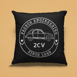 Cojín Decorativo Oldtimer 2CV Abzeichen Engineering Emblem