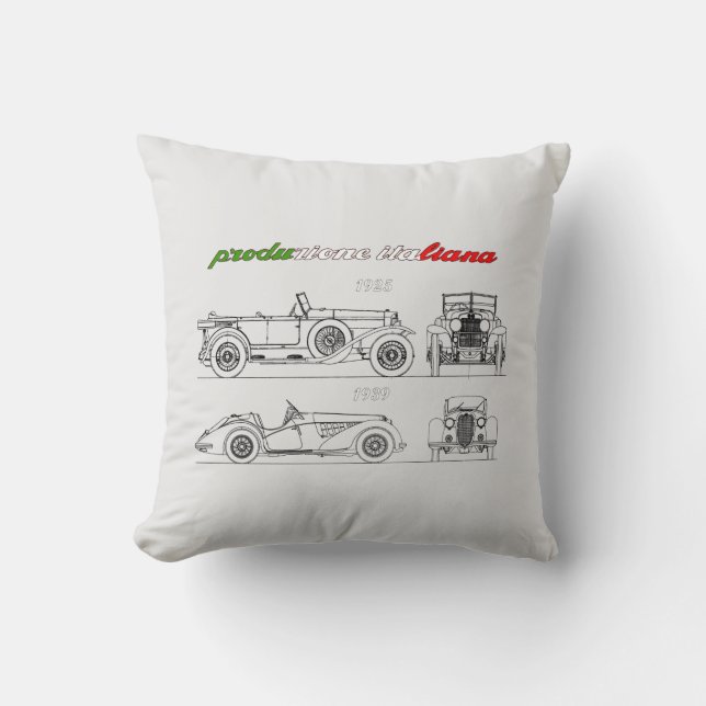 Cojín Decorativo Oldtimer Amore Motore Alfa Romeo (Anverso)