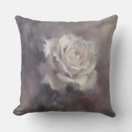 Cojín Decorativo "Óleo de rosa única" 