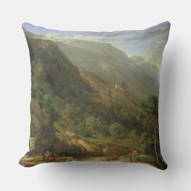 Cojín Decorativo Olivares en Varenna, lago Como, Italia, 1861 (o (Anverso)