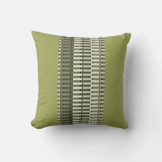 Cojín Decorativo Olive Green Stylish Moderne Abstract Pattern (Anverso)