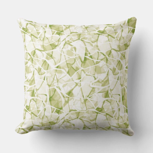 Cojín Decorativo olive-white abstract fashionable modern pattern    (Anverso)