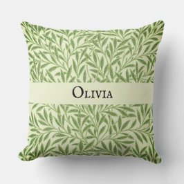 Cojín Decorativo Olivia Elegant Floral Pattern Nombre personalizado