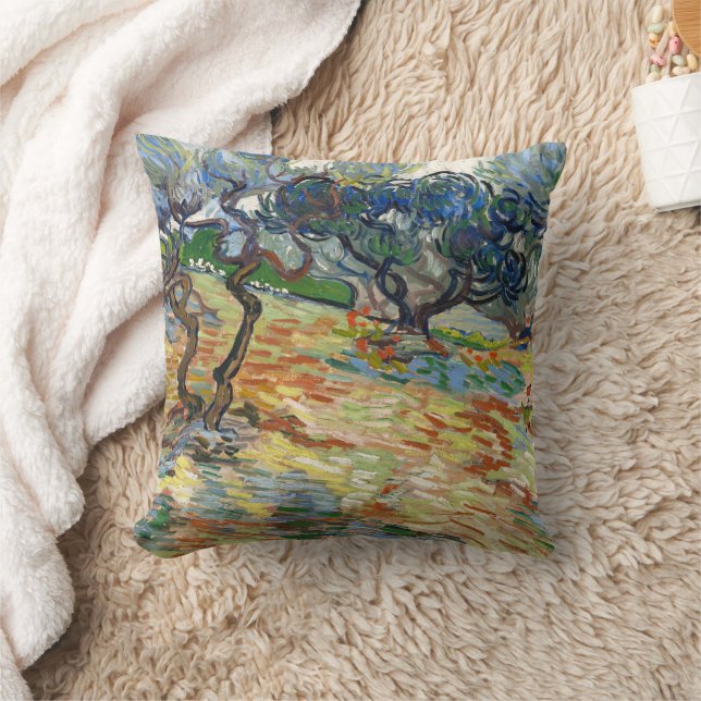 Cojín Decorativo Olivos de Vincent Van Gogh (Manta)