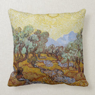 Cojín Decorativo Olivos de Vincent van Gogh el , 1889