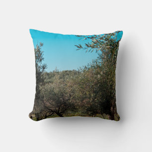 Cojín Decorativo Olivos en el paisaje de Apulia en otoño. ag