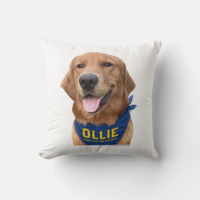 Cojín Decorativo Ollie the Lucky Dog Photo Pillow (Anverso)