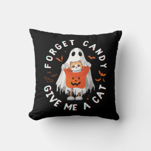 Cojín Decorativo Olvidar Caramelo Dame Gato Divertido Boo Fantasma 
