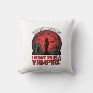 Cojín Decorativo Olvidar princesa quiere ser vampiro Halloween_1