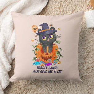 Cojín Decorativo Olvídate De Candy, Dame Un Gato