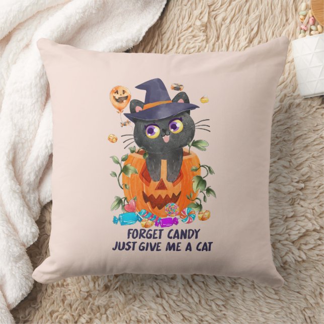 Cojín Decorativo Olvídate De Candy, Dame Un Gato (Manta)