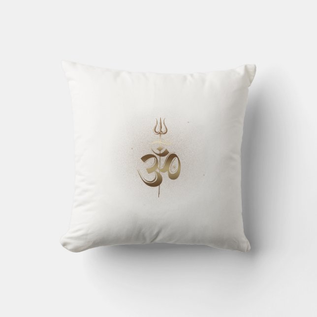 Cojín Decorativo OM-Trishul - Pillow (Anverso)