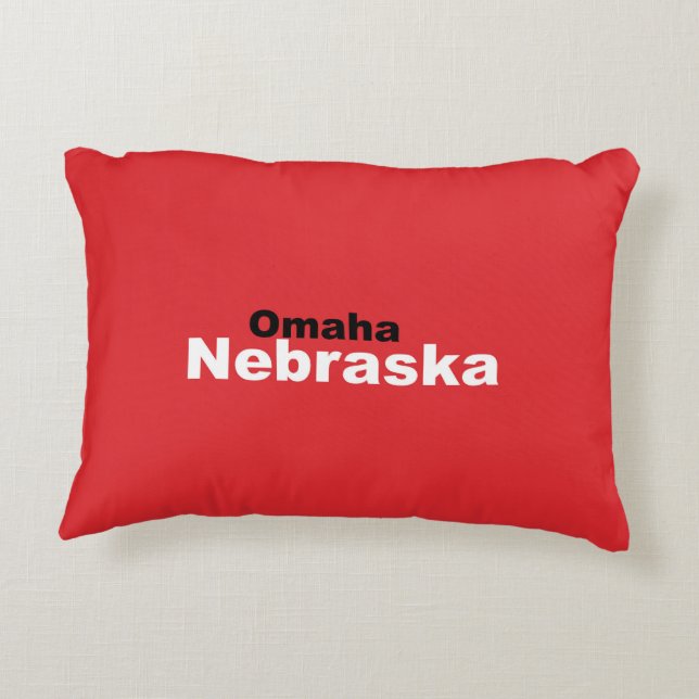 Cojín Decorativo Omaha, Nebraska Pillow (Reverso)