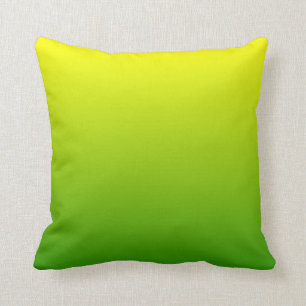 Cojín Decorativo Ombre amarillo verde