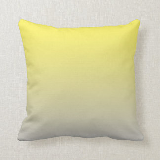 Cojín Decorativo "Ombre Amarillo Y Gris"