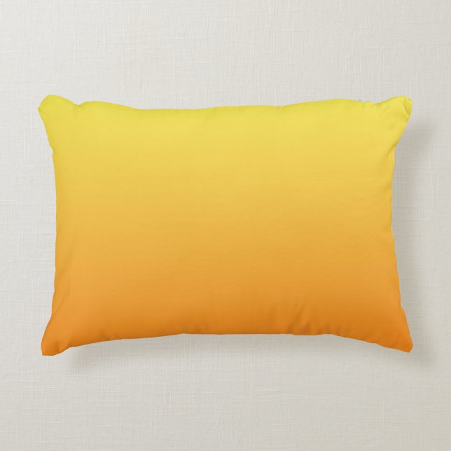 Cojín Decorativo "Ombre Amarillo Y Naranja" (Anverso)