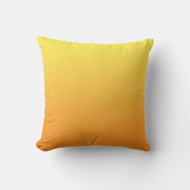 Cojín Decorativo "Ombre Amarillo Y Naranja" (Anverso)