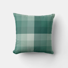 Cojín Decorativo Ombre Checker Bloquea Pine Green