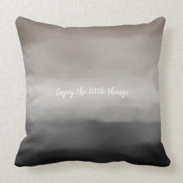 Cojín Decorativo Ombre color gris negro personalizado