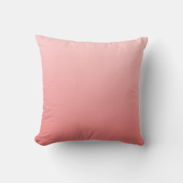 Cojín Decorativo Ombre de coral rosa y claro