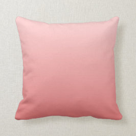 Cojín Decorativo Ombre de coral rosa y claro