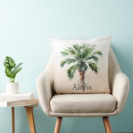 Cojín Decorativo Ombre de palmera tropical