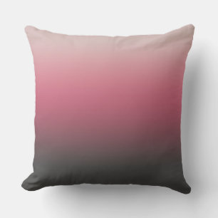 Cojín Decorativo Ombre Gris Rosa Crema Clara Gradiente