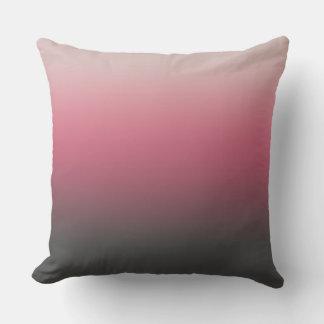 Cojín Decorativo Ombre Gris Rosa Crema Clara Gradiente