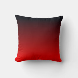 Cojín Decorativo Ombre negro rojo