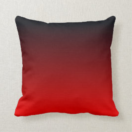 Cojín Decorativo Ombre negro rojo