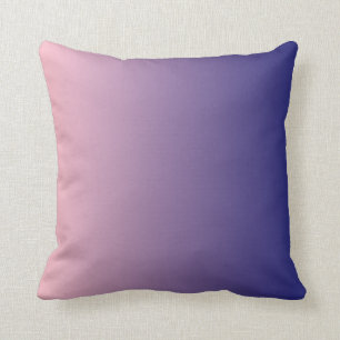 Cojín Decorativo Ombre Rosa Azul Medianoche