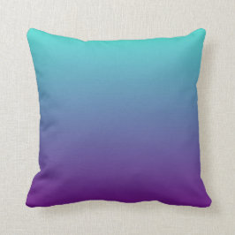 Cojín Decorativo Ombre turquesa púrpura