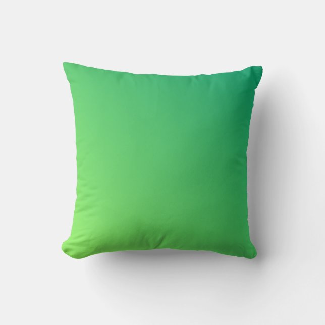 Cojín Decorativo Ombre verde (Anverso)