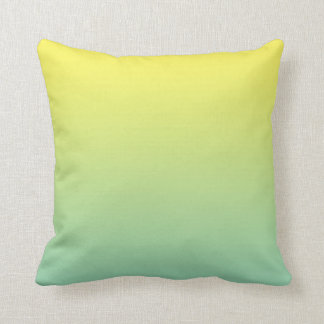 Cojín Decorativo "Ombre verde y amarillo"