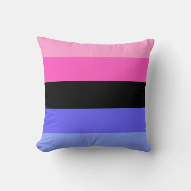 Cojín Decorativo Omnisexual Pride Flag  (Anverso)