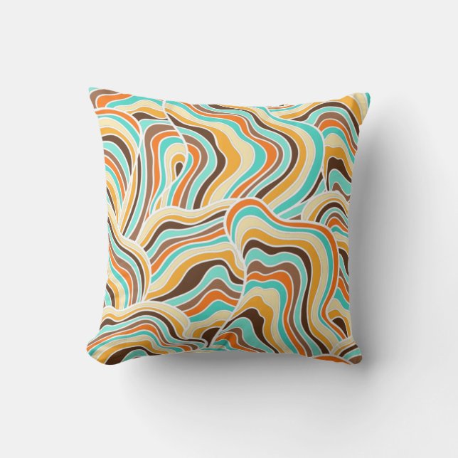Cojín Decorativo Onda abstracta (Anverso)