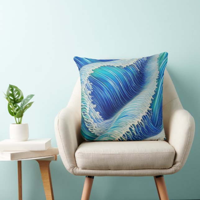 Cojín Decorativo Ondas azules abstractas de Guay (Silla)
