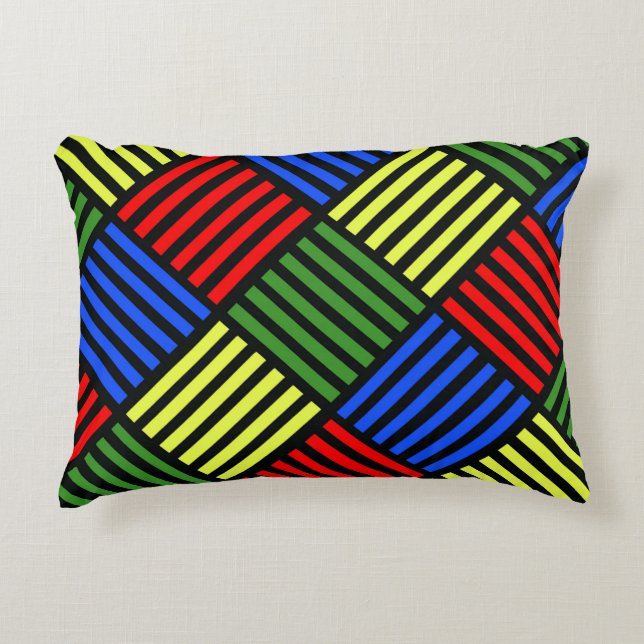 Cojín Decorativo Ondas de cesta (Anverso)