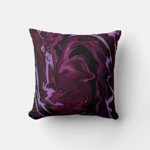 Cojín Decorativo Ondas moradas, Pillow del MoJo estadounidense
