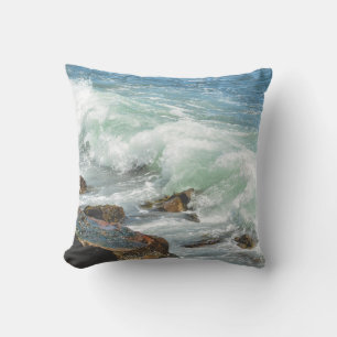 Cojín Decorativo Ondas oceánicas de Maine Coast Acadia