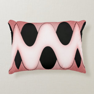 Cojín Decorativo Ondas rosadas orientales hipnóticas