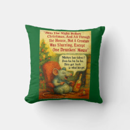 Cojín Decorativo One Drunken' Mouse – Christmas Card Chaos