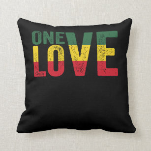 Cojín Decorativo One Love Jamaican Rasta Reggae