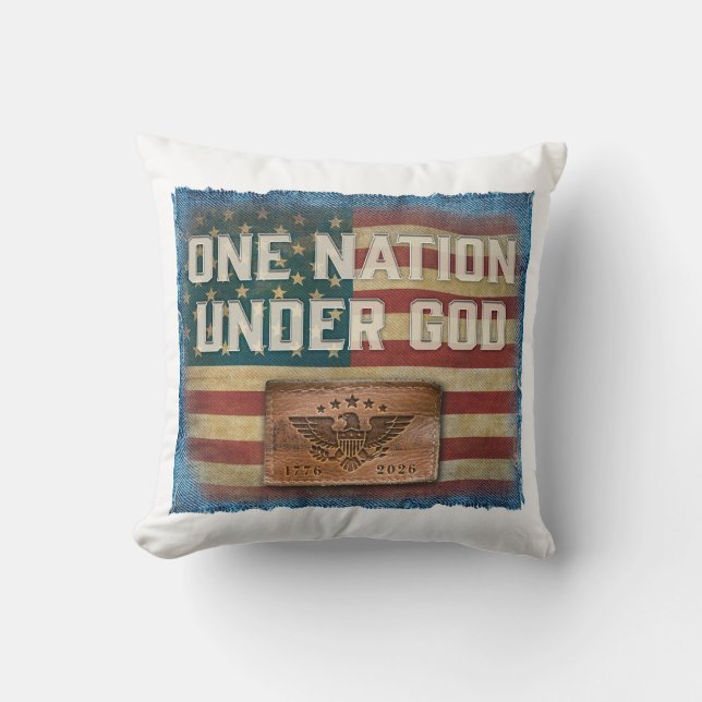 Cojín Decorativo One Nation - Throw Pillow (Anverso)