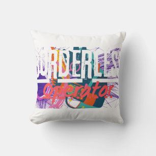 Cojín Decorativo Operador Sin Fronteras Ropa Callejera Cyberpunk