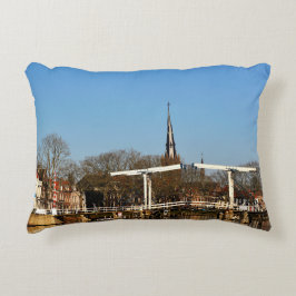 Cojín Decorativo Ophaalbrug over gracht in Nederland.