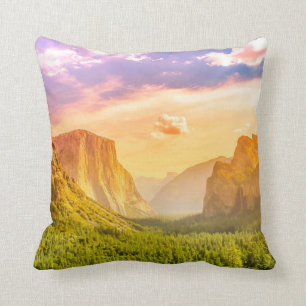 Cojín Decorativo Opinión del túnel del parque nacional de Yosemite