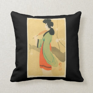 Cojín Decorativo Opinión una mujer japonesa en ParisParis, Francia