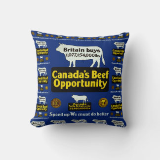 Cojín Decorativo Oportunidad de carne de Canadá