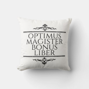 Cojín Decorativo Optimus Magister Bonus Liber